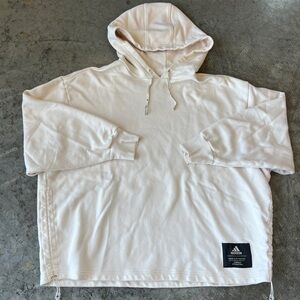 Adidas Hoodie Women’s Sweatshirt Cream Oversized Pullover